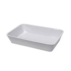 Teglia forno rettangolare in porcellana "Burgund" Cm. 30x21x6 - Kuchenprofi