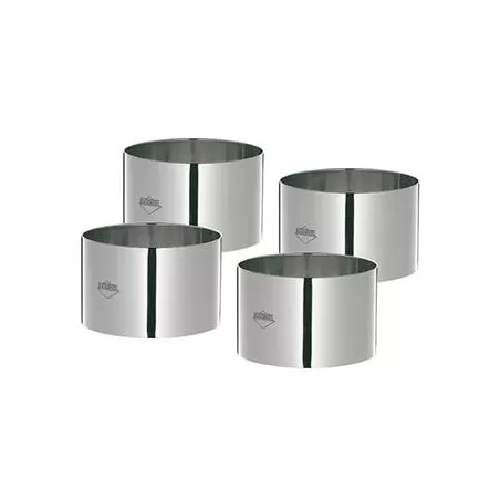 Formina anello grande 4 pezzi Cm. 8x5 - Kuchenprofi