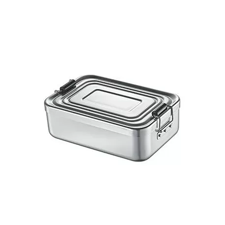 Lunch-Box piccolo argento Cm. 17,5x12x5,5 - Kuchenprofi
