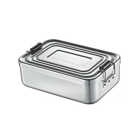 Lunch-Box grande argento Cm. 23x15x7 - Kuchenprofi