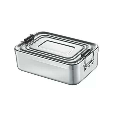 Lunch-Box grande argento Cm. 23x15x7 - Kuchenprofi