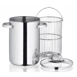 Asparagera con coperchio Cm. 16x23 L. 4 - Kuchenprofi