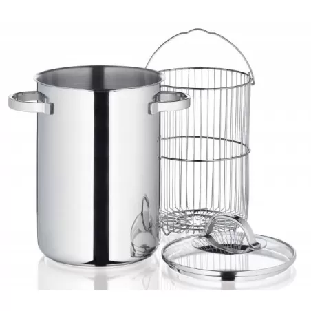 Asparagera con coperchio Cm. 16x23 L. 4 - Kuchenprofi