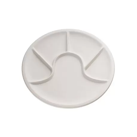Piatto fonduta bianco Cm. 26 - Kuchenprofi