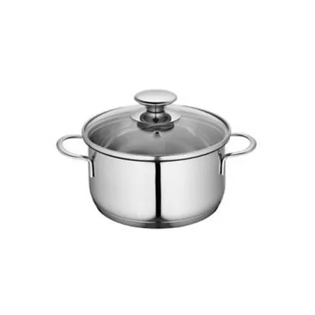 Pentola mini con coperchio vetro Cm. 12x6,5 Ml. 650 - Kuchenprofi