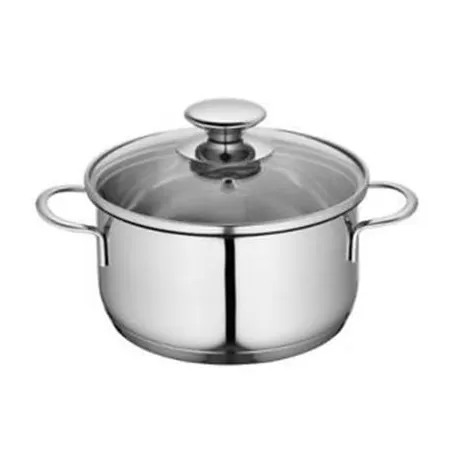 Pentola mini con coperchio vetro Cm. 16x7,5 Ml. 1500 - Kuchenprofi