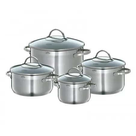 Set pentole "Siena" 4 pezzi Cm. 16-24 - Kuchenprofi