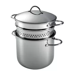 Pentola pasta con coperchio Cm. 24x23 L. 7,5 - Kuchenprofi