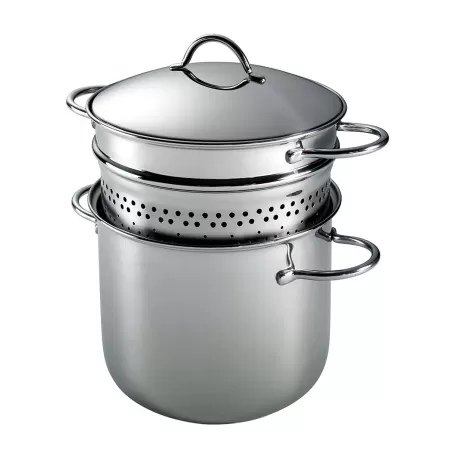 Pentola pasta con coperchio Cm. 24x23 L. 7,5 - Kuchenprofi