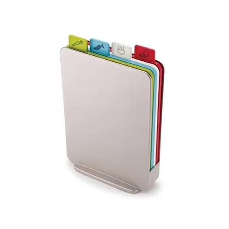 Tagliere Index compact, Set 4 Taglieri e 4 coltelli indicizzati - Joseph Joseph