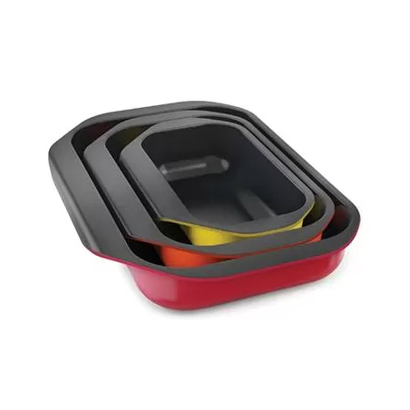 Nest Oven, Set di 3 teglie antiaderenti salvaspazio - Joseph Joseph