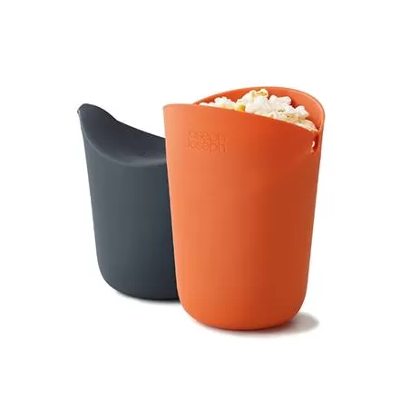 Popcorn Maker, Set di 2 contenitori per cucinare mono porzioni di popcorn a microonde - Joseph Joseph