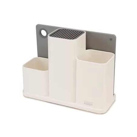 Counter store, Organizer bianco per utensili da cucina con tagliere - Joseph Joseph