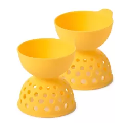 Egg poacher, Set di 2 strumenti in silicone per cucinare facilmente le uova in camicia - Oxo