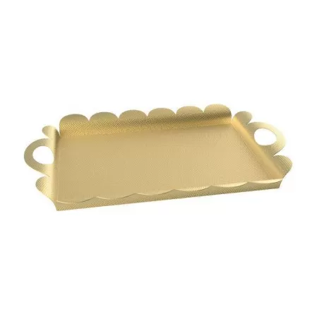 Recinto, Vassoio rettangolare ottone - Alessi