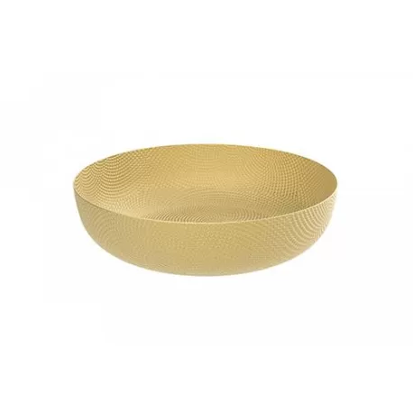 Cestino, Rotondo ottone - Alessi