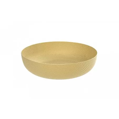 Cestino, Rotondo ottone - Alessi