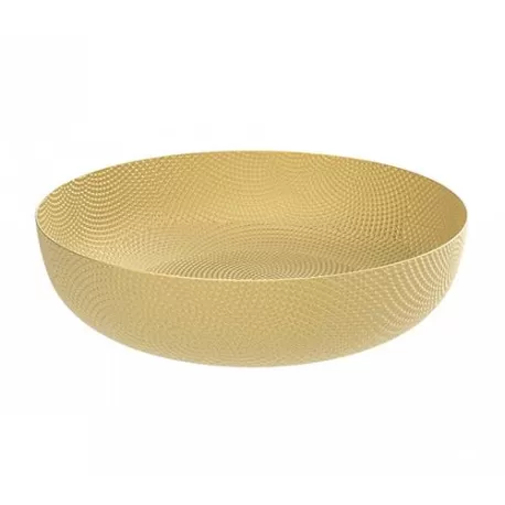 Cestino, Rotondo ottone - Alessi