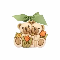 Formella media teddy con fiori - Thun
