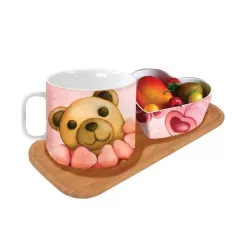 Set mug + ciotola cuore Amore - Thun