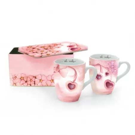 Confezione 2 mug Amore in box latta - Thun