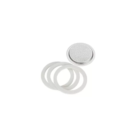 3 Guarnizioni + 1 filtro per Moka Expres 3 tazze in alluminio - Bialetti