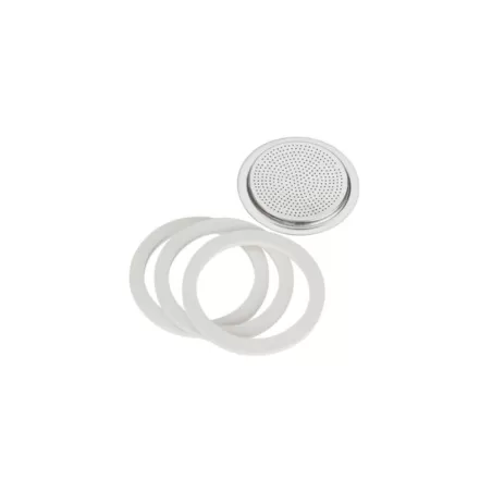 3 Guarnizioni + 1 filtro per Moka Expres 6 tazze in alluminio - Bialetti