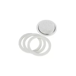3 Guarnizioni + 1 filtro per Moka Expres 9 tazze in alluminio - Bialetti