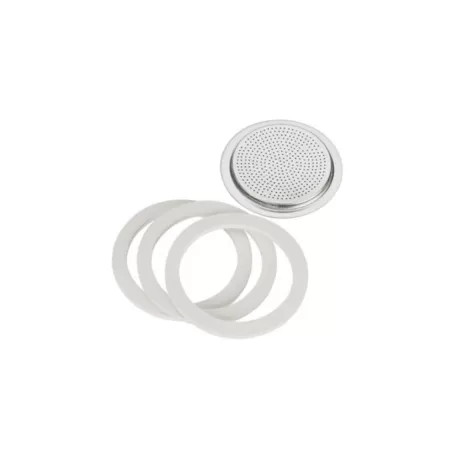 3 Guarnizioni + 1 filtro per Moka Expres 9 tazze in alluminio - Bialetti