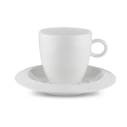 Bavero, Set 2 Caffe' Filtrato Con Piattino - Alessi