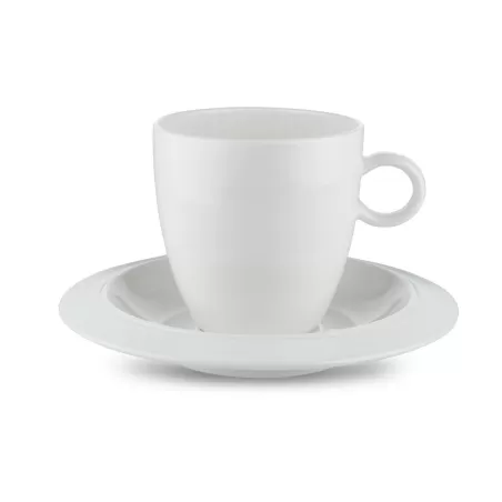 Bavero, Set 2 Caffe' Filtrato Con Piattino - Alessi