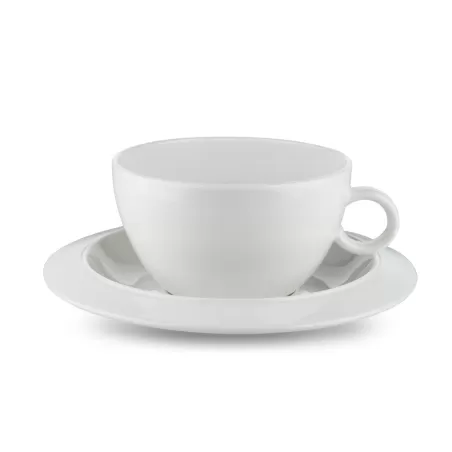 Bavero, Set 2 Tazze Te' Con Piattino - Alessi