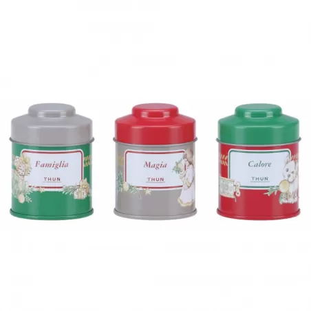 Confezione 3 candele in latta Dolce Natale - Thun