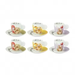 Confezione 6 tazzine espresso Teddy on the road - Thun