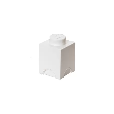 Contenitore Brick 1 bottone, Bianco - Lego