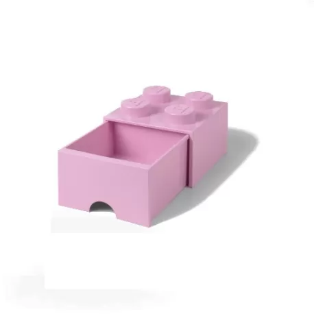 Contenitore Brick Drawer 4 bottoni, Rosa - Lego