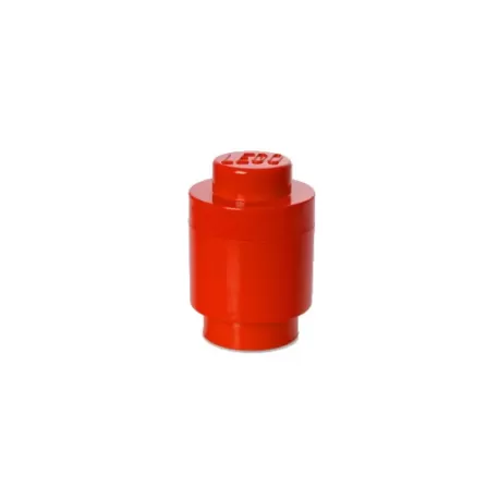 Contenitore Brick Round 1 bottone, Rosso - Lego