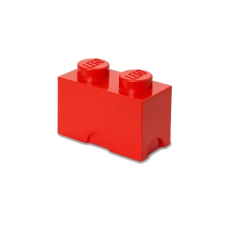 Contenitore Brick 2 bottoni, Rosso - Lego