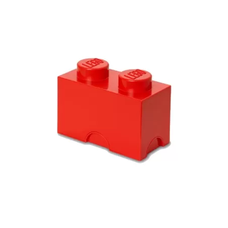 Contenitore Brick 2 bottoni, Rosso - Lego