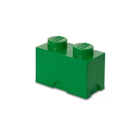 Contenitore Brick 2 bottoni, Verde - Lego