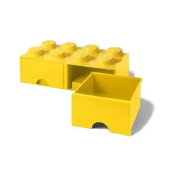 Contenitore Brick Drawer 8 bottoni, Giallo - Lego