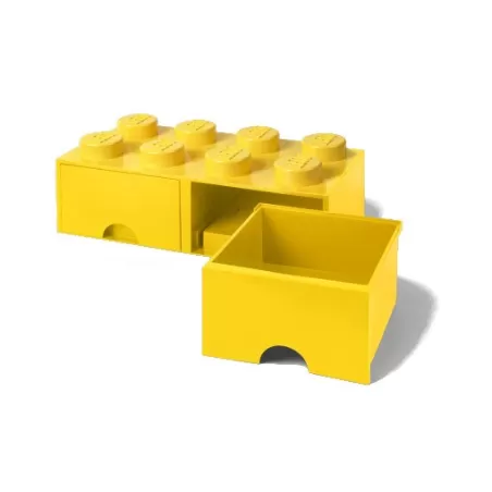 Contenitore Brick Drawer 8 bottoni, Giallo - Lego