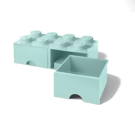 Contenitore Brick Drawer 8 bottoni, Azzurro - Lego