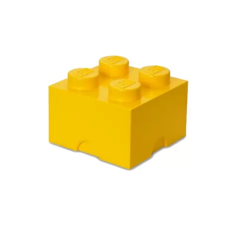 Contenitore Brick 4 bottoni, Giallo - Lego