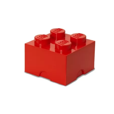 Contenitore Brick 4 bottoni, Rosso - Lego