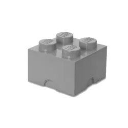 Contenitore Brick 4 bottoni, Grigio - Lego