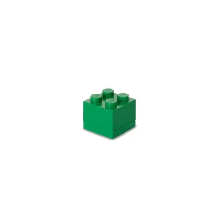 Contenitore Mini Box 4 bottoni, Verde - Lego
