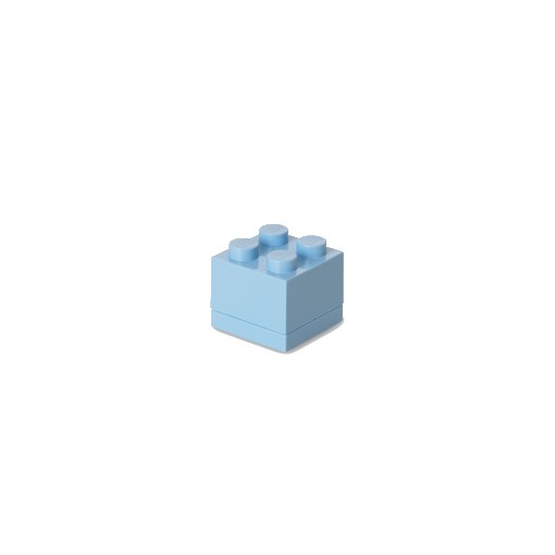 40065 - CONTENITORE 4 BOTTONI BLU BRICK DRAWER LEGO - KUNZI