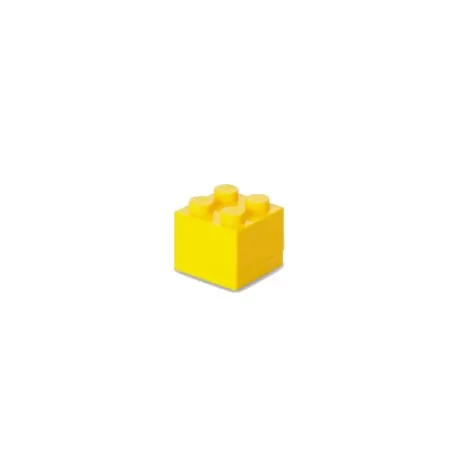 Contenitore Mini Box 4 bottoni, Giallo - Lego