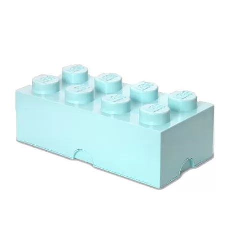 Contenitore Brick 8 bottoni, Azzurro acqua - Lego